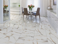 Environment with floor tile porcelain 61201 Carrara Luxor