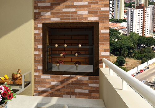 Área gourmet revestimento HD3268 Brick Rustic