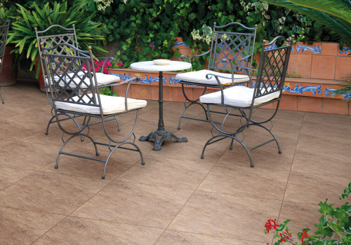 Ambiente externo porcelanato 61519 Quartzita Bege